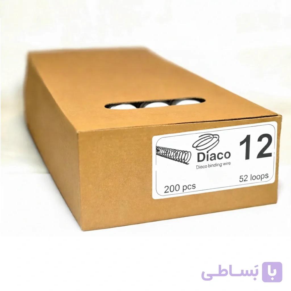 فنر صحافی فلزی سایز ۱۲ تعداد ۲۰۰ عددی روکش دار هر عدد 4550