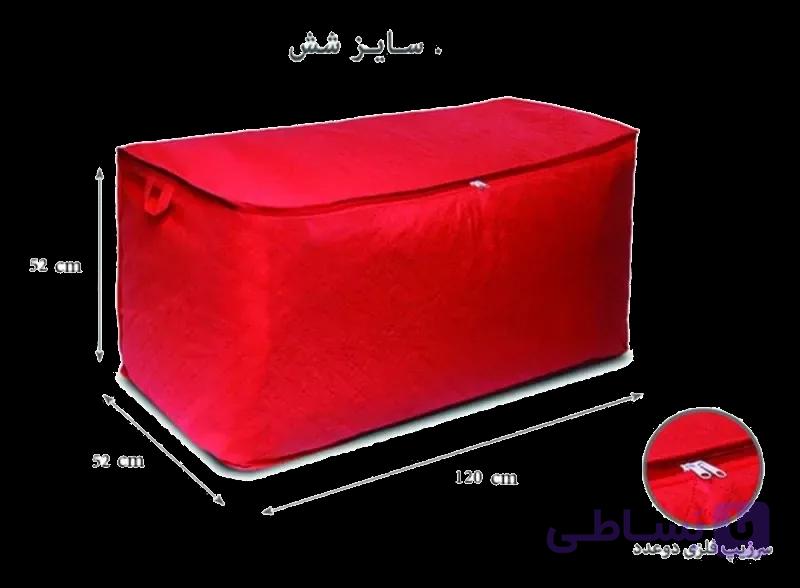 بقچه رختخواب بازیپ همرنگ وسرزیپ فلزی سایز شش طول 120-عرض 55-ارتفاع 52 کیفیت درجه یک وتضمینی کارتن کات — تصویر 1