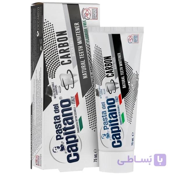 خمیردندان کربن اکتیو کاپیتانو 75 میلی لیتر — تصویر 1