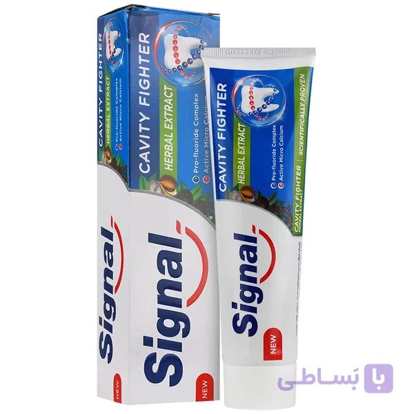 خمیر دندان ضد پوسیدگی گیاهی سیگنال — تصویر 1