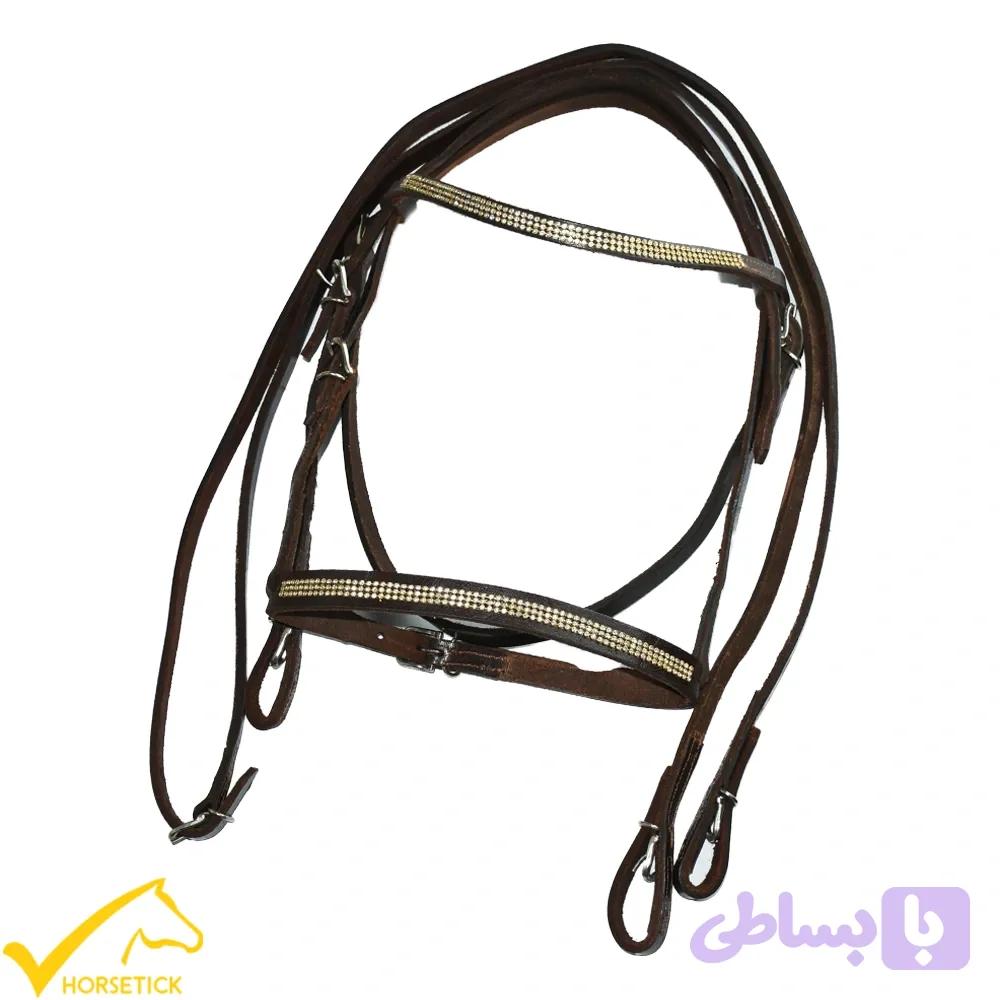 سرکله گیر دستجلو چرمی مدل انوشیروان یراق استیل — تصویر 1