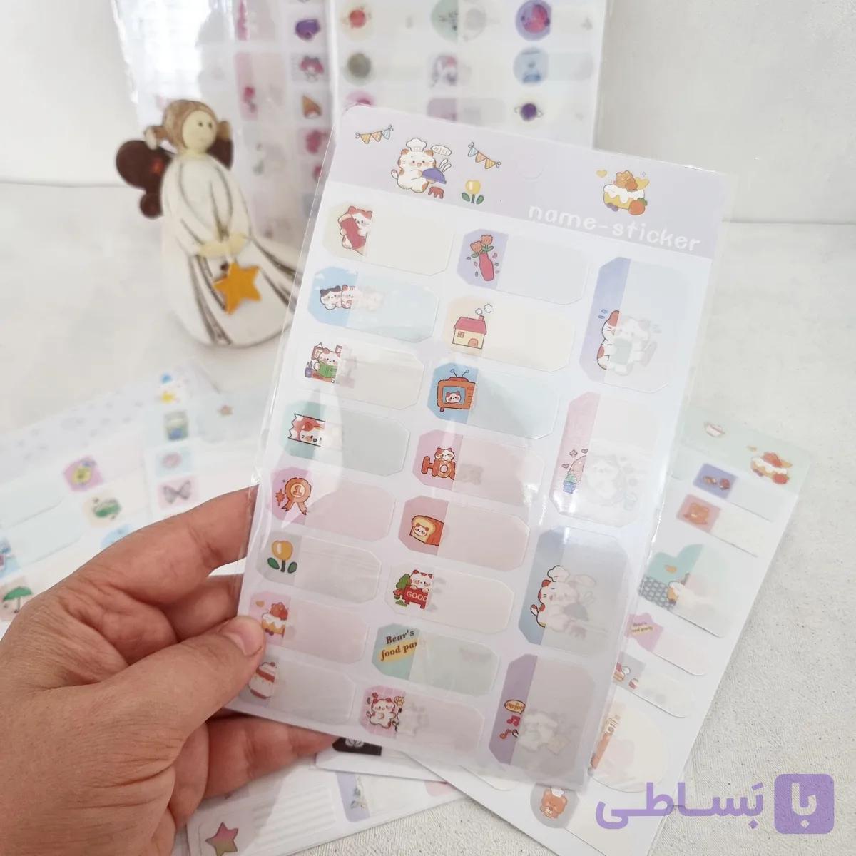 استیکر اسم ضدآب