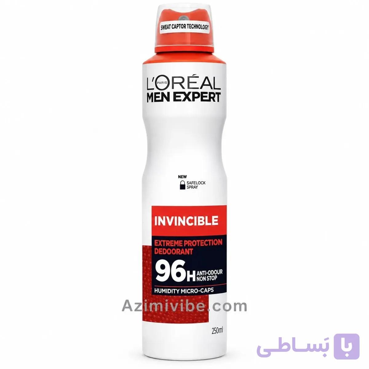 اسپری ضد تعریق مردانه لورال من اکسپرت مدل Invincible — تصویر 1