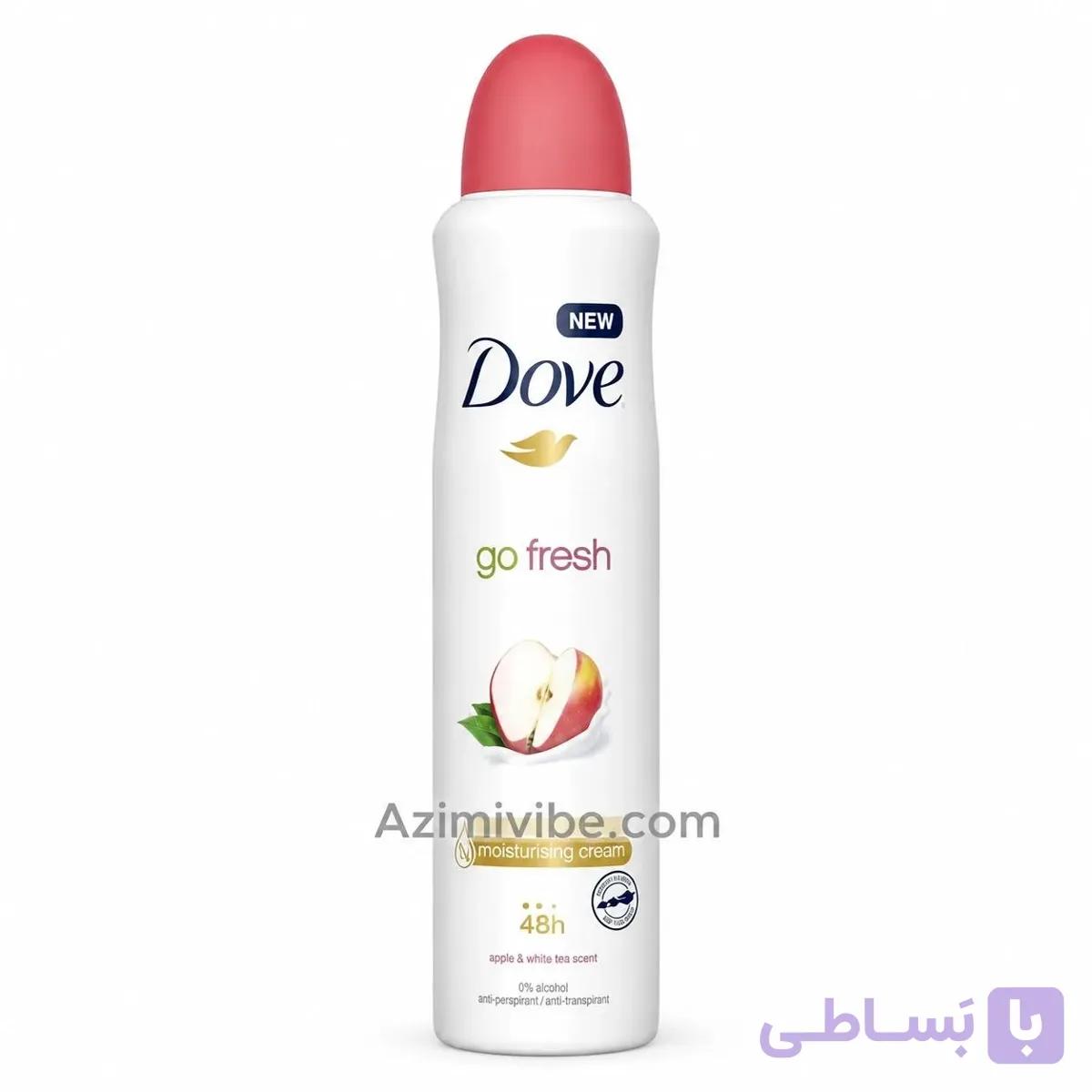 اسپری ضد تعریق زنانه داو مدل Apple &amp; White Tea Scent — تصویر 1