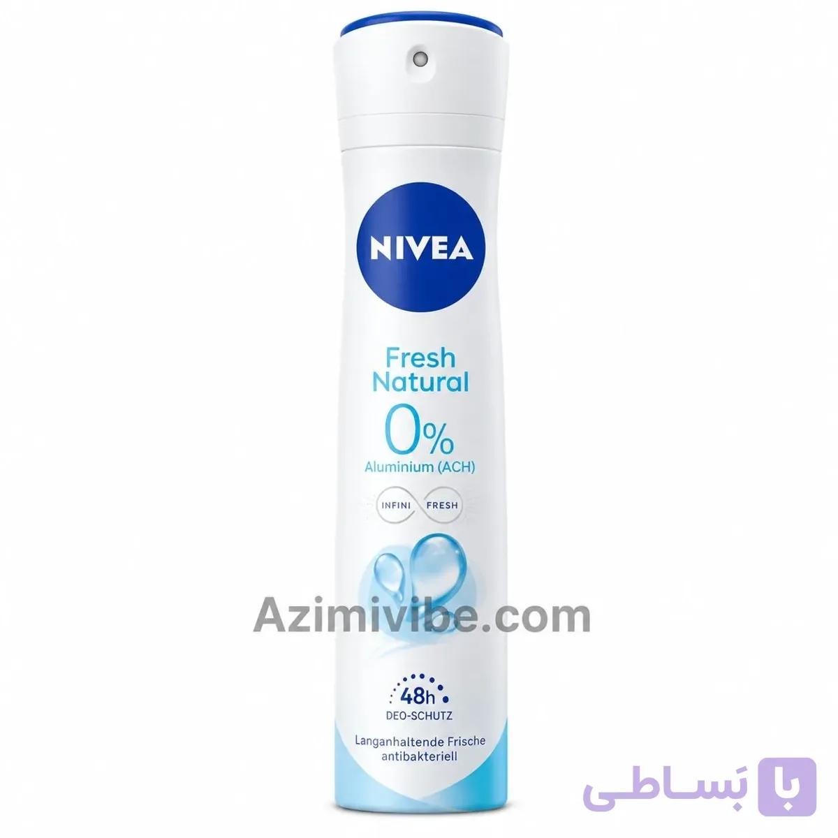 اسپری دئودورانت زنانه نیوآ مدل Fresh Natural — تصویر 1