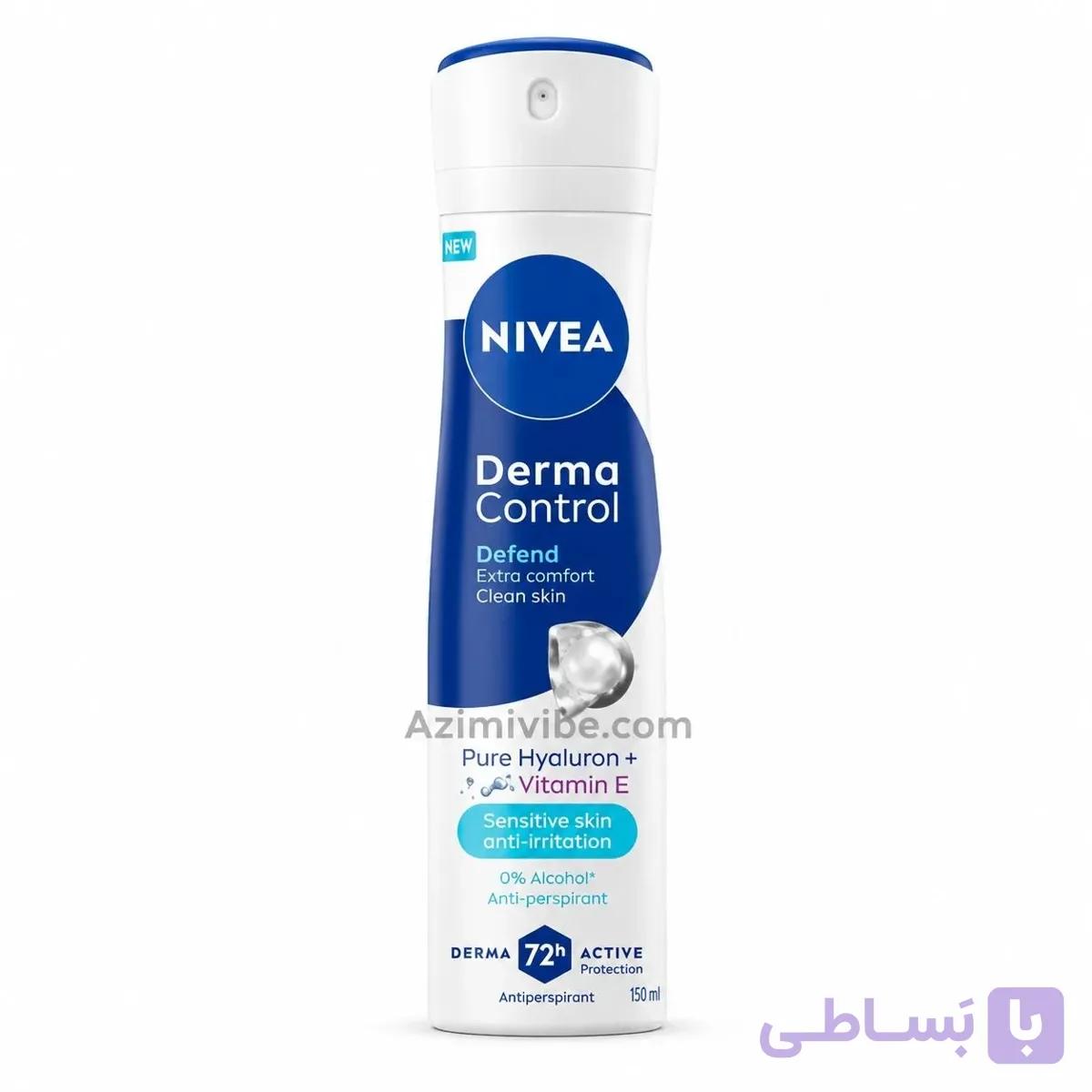 اسپری ضد تعریق زنانه نیوآ مدل Derma Control Defend — تصویر 1