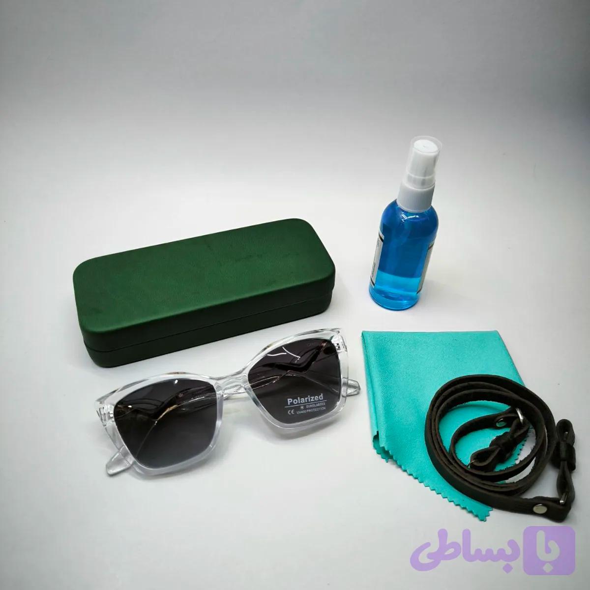 عینک آفتابی زنانه پلاریزه کائوچو شنل CHANEL مدل 88112