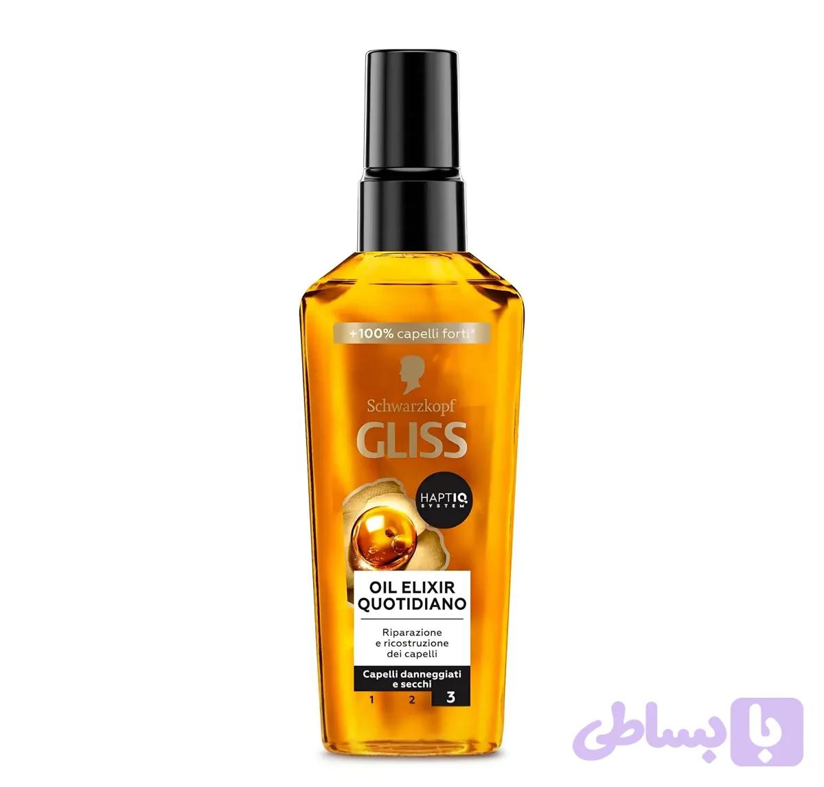 روغن مو آرگان گلیس مدل OIL ELIXIR — تصویر 1
