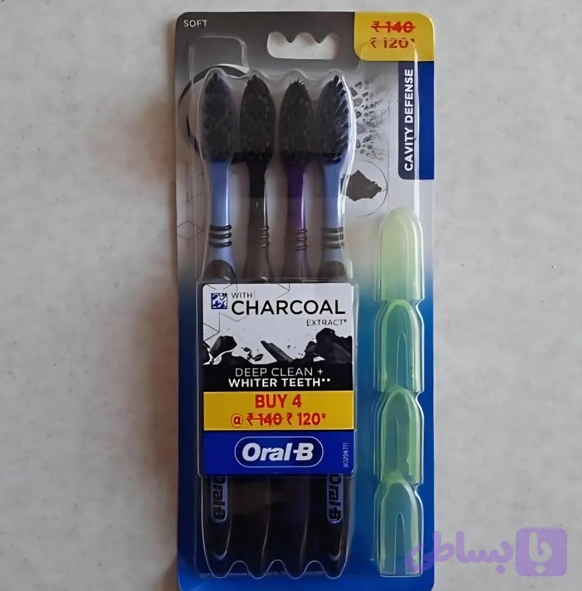 مسواک ذغالی deep clean اورال بی