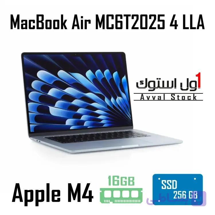 لپ تاپ 13.6 اینچی اپل مدل MacBook Air MC6T4 2025 – تراشه M4 – رم 16 گیگ – حافظه 256GB SSD