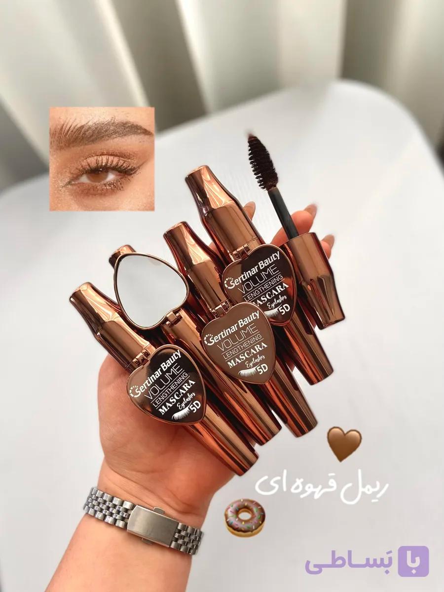 ریمل قهوه ای رنگ آینه دار