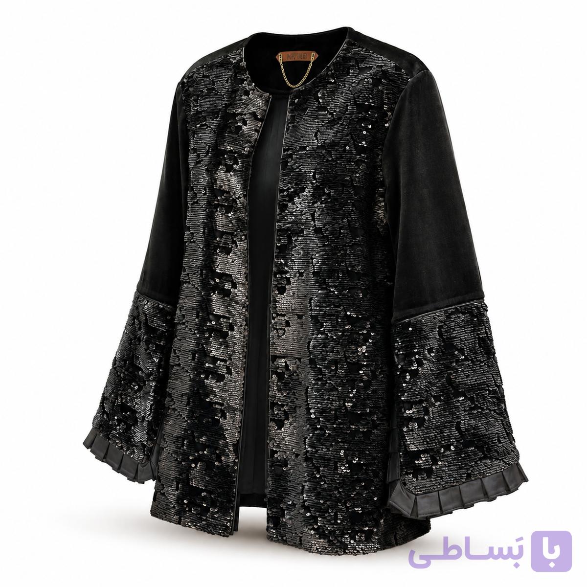 کت پولک جادویی ترک مخمل پلیسه فری سایز (36 تا 44)