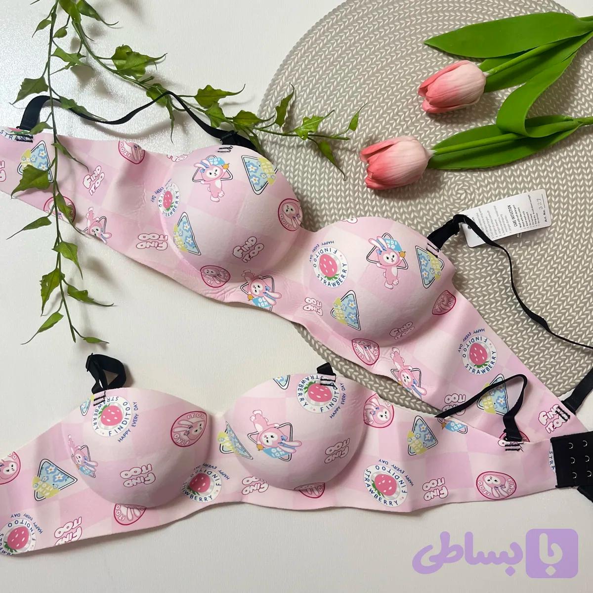 سوتین جک دار لیزری فانتزی زنانه طرح خرگوش کاپ A (کاپ کوچیک)/ سایزبندی 70 تا 85