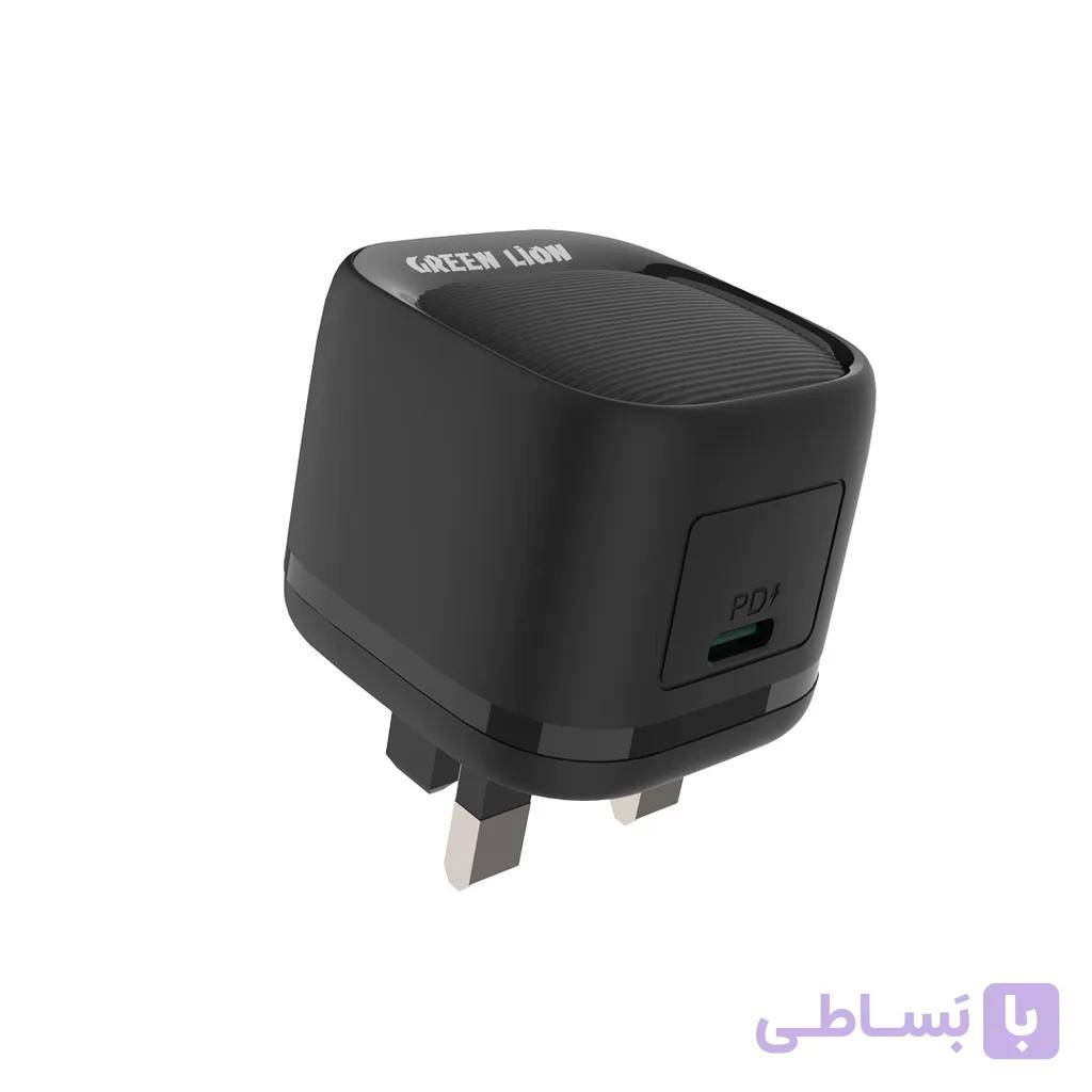 شارژر دیواری 20 وات USB-C گرین لاین مدل PD 20W UK — تصویر 1