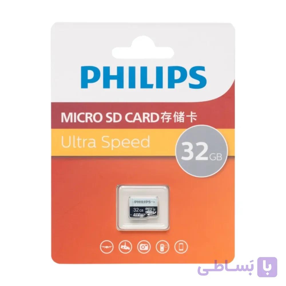 کارت حافظه microSDHC فیلیپس Philips ظرفیت 32 گیگابایت — تصویر 1