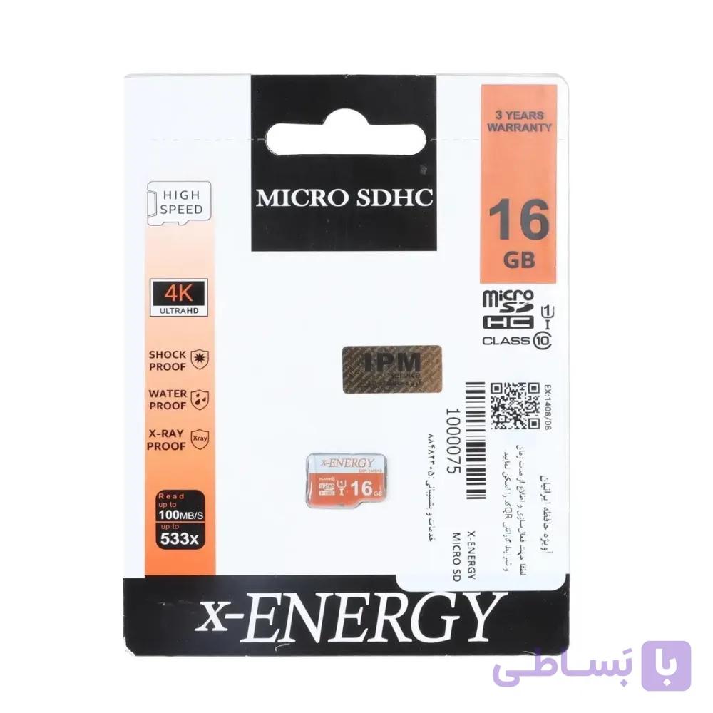 کارت حافظه microSDHC ایکس انرژی X-Energy ظرفیت 16 گیگابایت