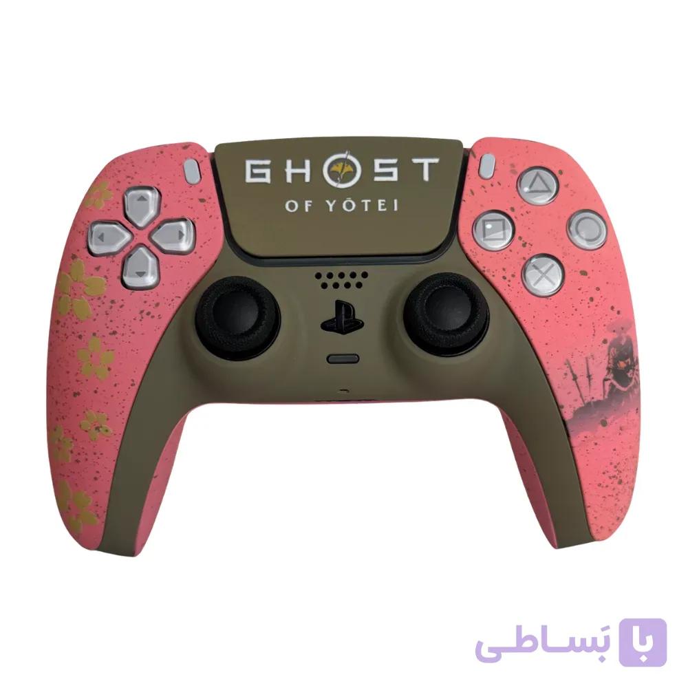 دسته بازی دوال سنس ریفر کاستوم برای ps5 طرح GOST OF YOTEL