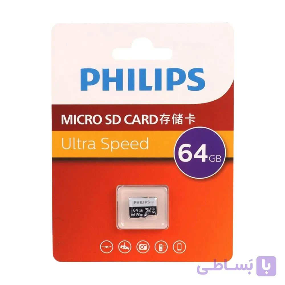 کارت حافظه microSDXC فیلیپس Philips ظرفیت 64 گیگابایت