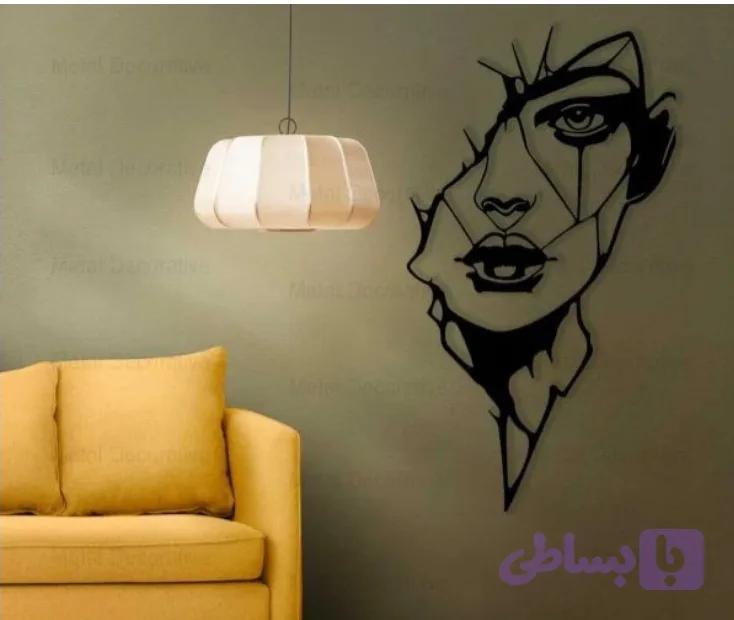 تابلو لیزری مدرن طرح چهره (کد 4UIYW)