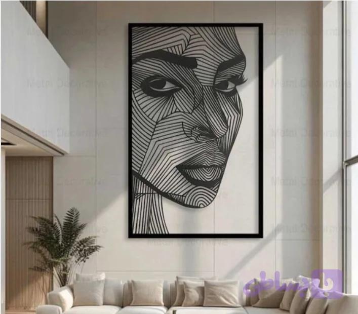 تابلو فلزی چهره مدرن