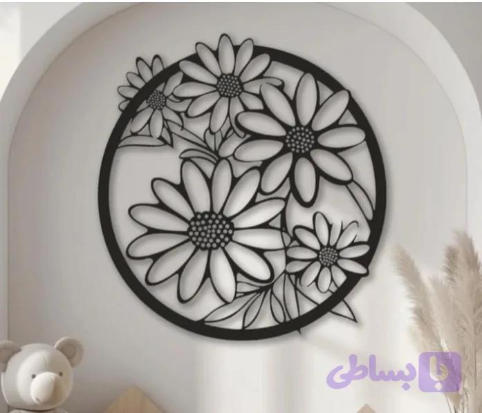 تابلو لیزری مدرن گل