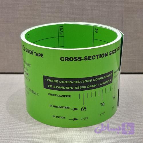 ابزار اندازه گیری اورینگ قطر داخل 64 تا 484 میلی متر پی تیپ مدل 19 اینچ سبز MEASURING TAPE