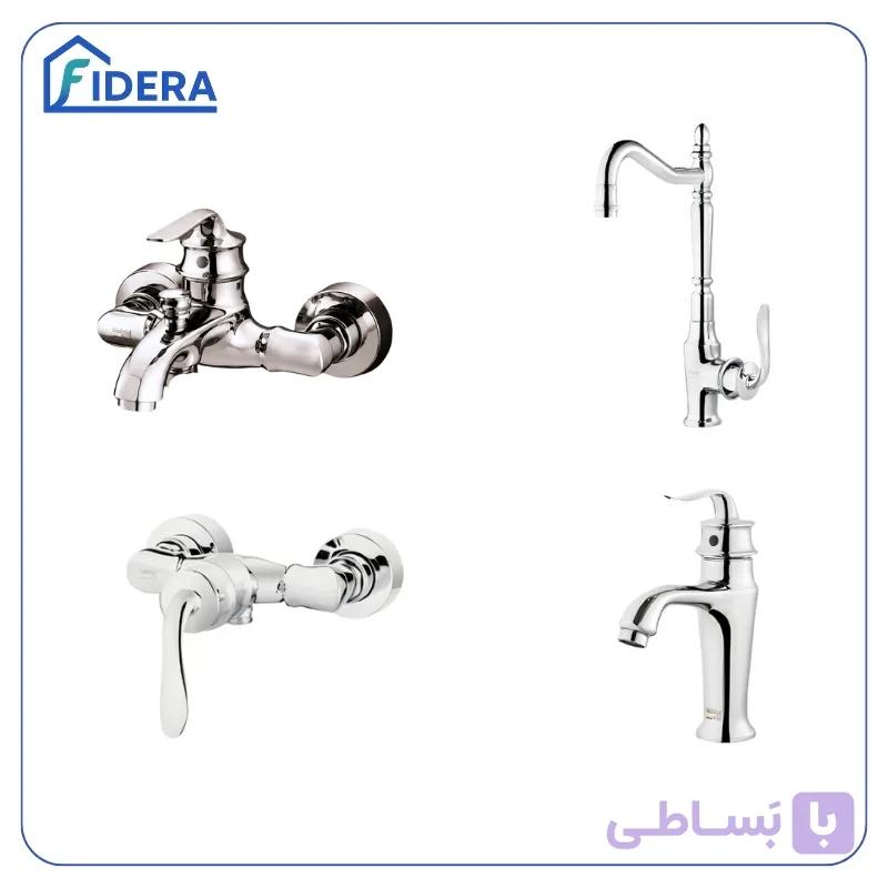 ست شیرآلات پادرا مدل کاپا – کروم — تصویر 1