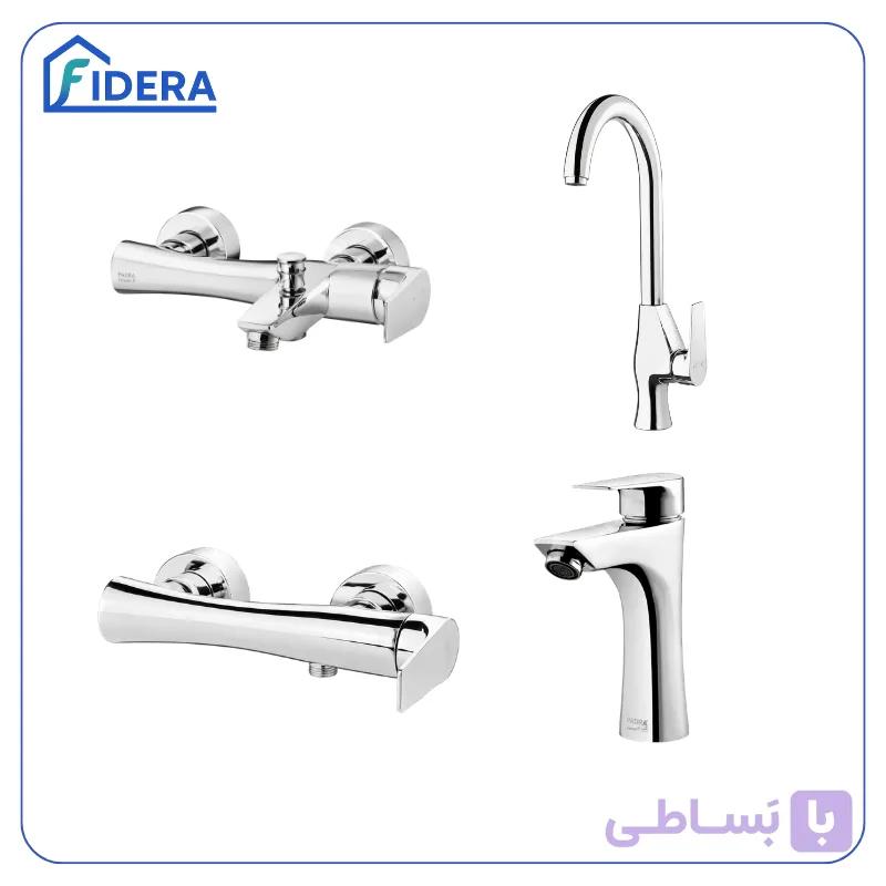 ست شیرآلات پادرا مدل ویتا – کروم — تصویر 1