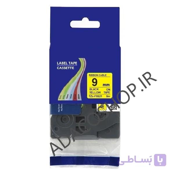 برچسب پرینتر لیبل زن برادر مدل TZE-FX621 بسته ۱۰ عددی — تصویر 1