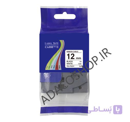 برچسب پرینتر لیبل زن برادر مدل TZE-FX231 بسته ۱۰ عددی — تصویر 1