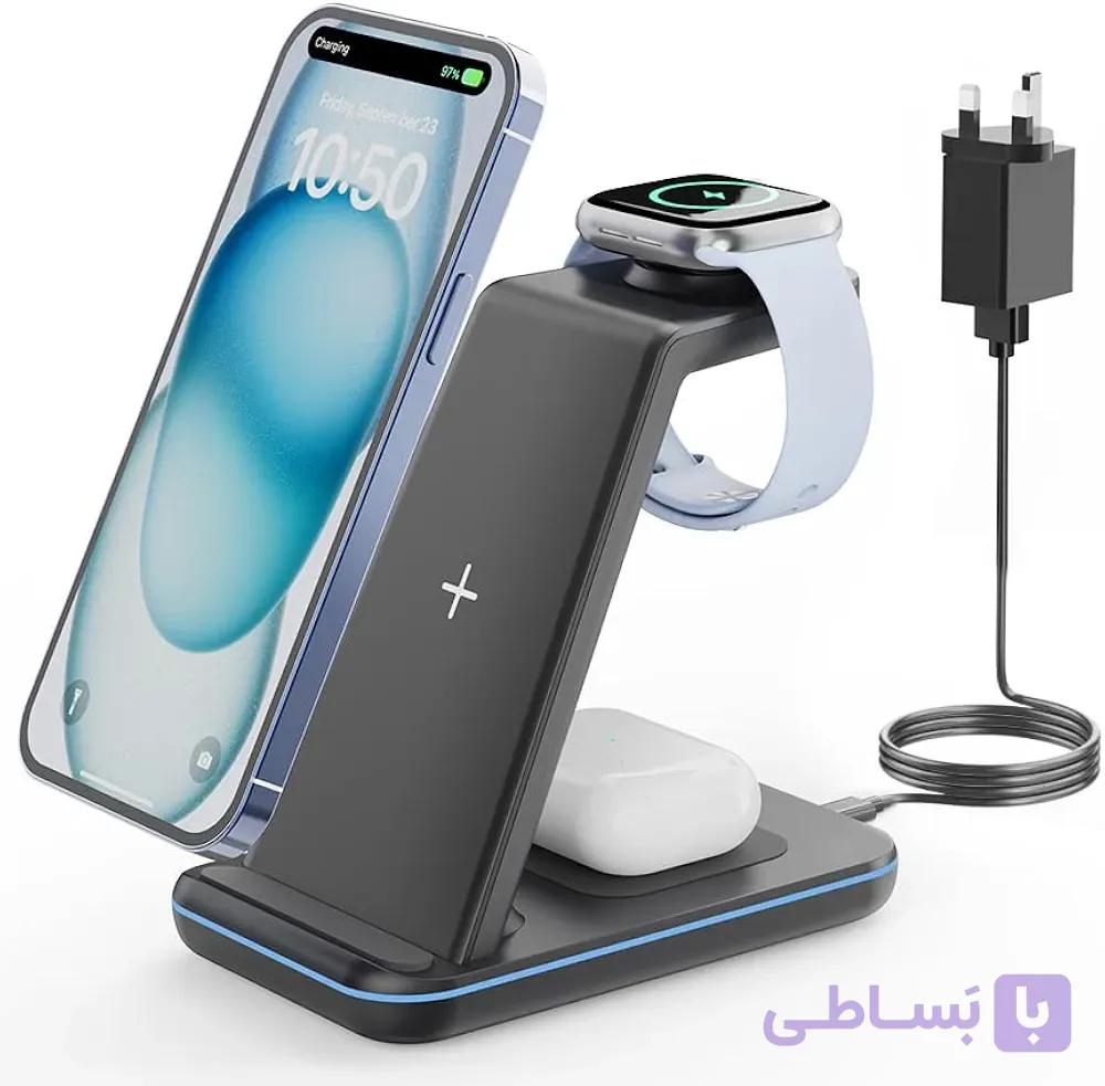 شارژر وایرلس سه کارهGEEKERA