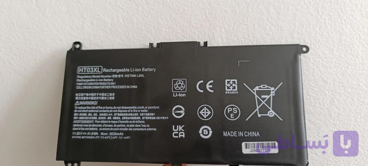 باتری لپ‌تاپ hp HT03XL 11.55v. 41.9wh. 3630mah
