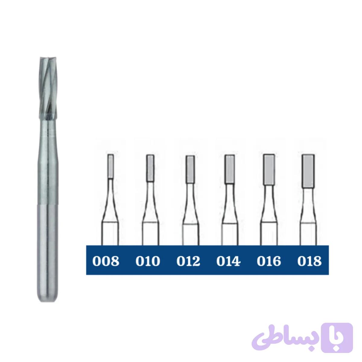فرز دندانپزشکی کارباید فیشور (سیلندری) توربین دیا ایتال Dia Ital کد C21 FG