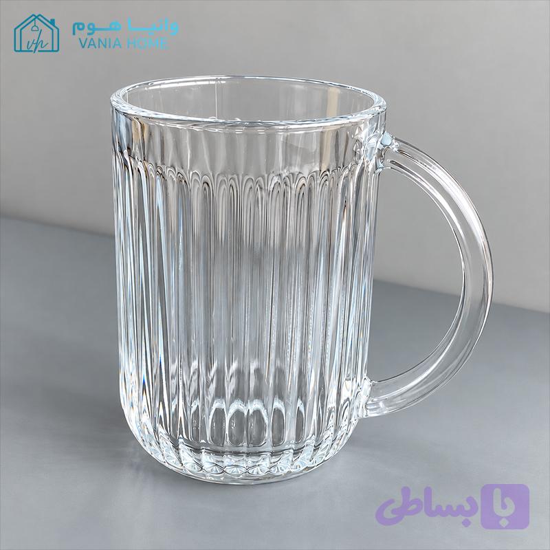 لیوان بلور مدل دسته‌دار یلدا کد 1447 — تصویر 1