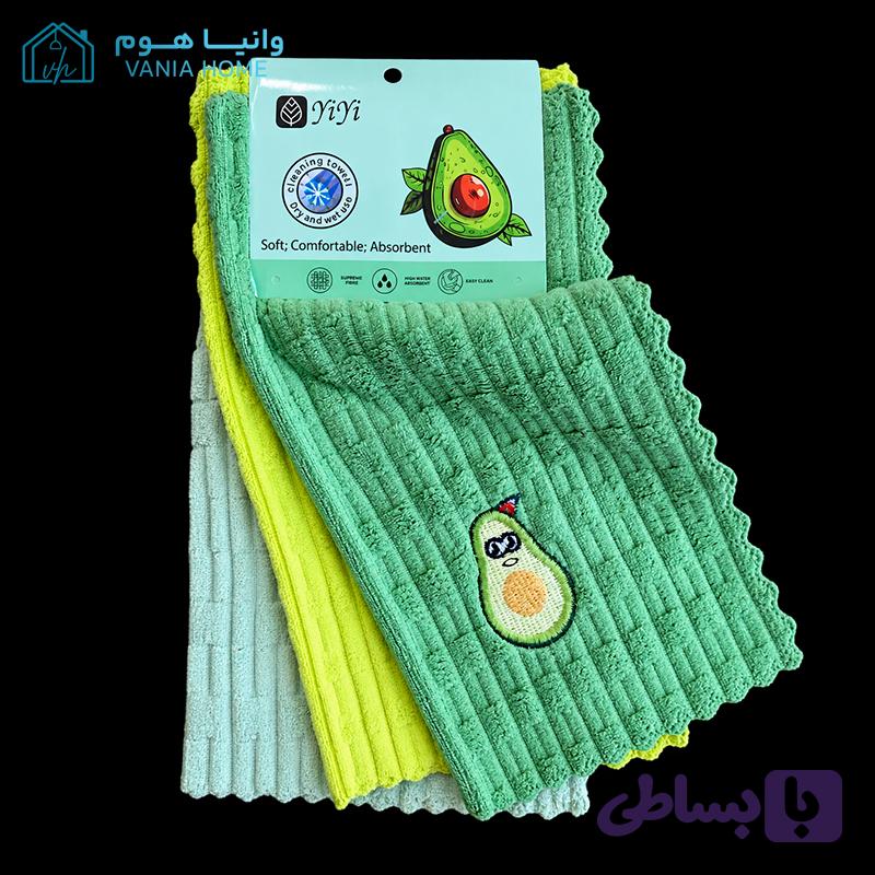 دستمال میکروفایبر سه‌تایی یی‌یی YiYi — تصویر 1