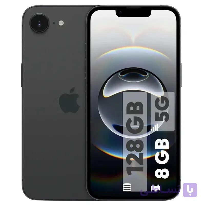 گوشی موبایل اپل مدل iPhone 16e ZAA دو سیم کارت ظرفیت 128 گیگابایت و رم 12 گیگابایت