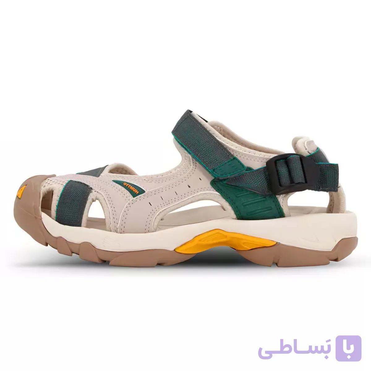 صندل زنانه هامتو مدل کرم سبزHT9602-7 — تصویر 1