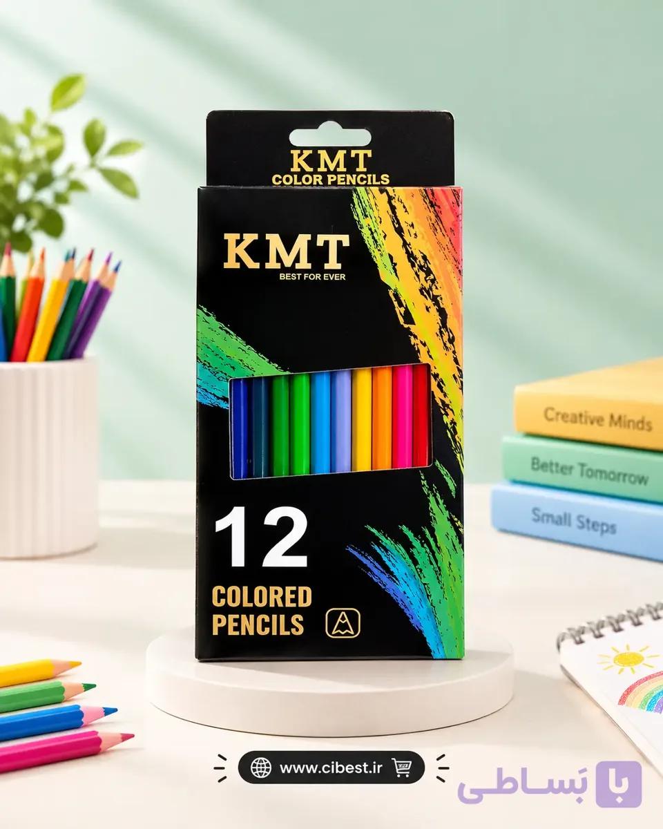 مداد رنگی 12 عددی کی ام تی kmt – قیمت پلکانی — تصویر 1