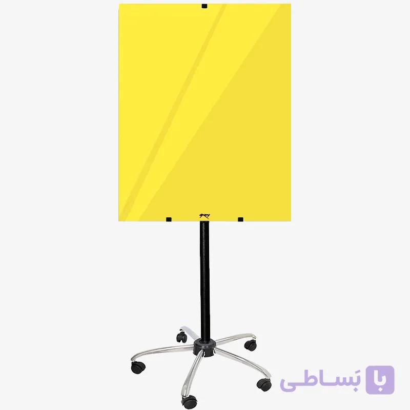 تخته وایت‌ برد شیشه‌ ای عکسنگ مدل P8060 سایز 80×60 سانتی متر به همراه پایه نگهدارنده — تصویر 1
