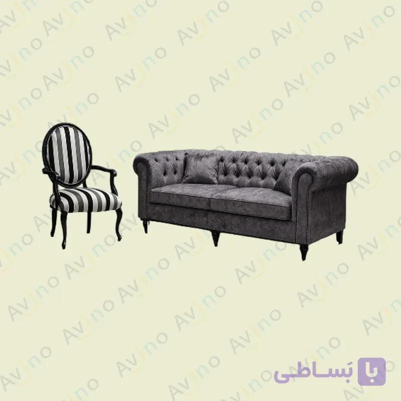 مبل راحتی چستر لوگانو 7 نفره