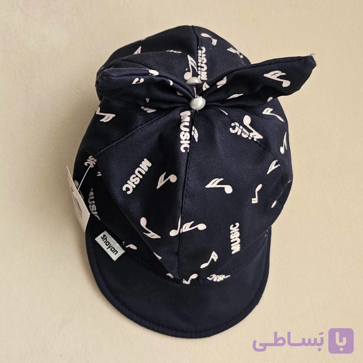 کلاه نوزادی کتان پنبه دخترانه