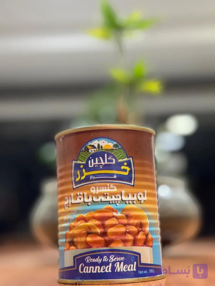 کنسرو لوبیا با قارچ (۳۸٠ گرمی)