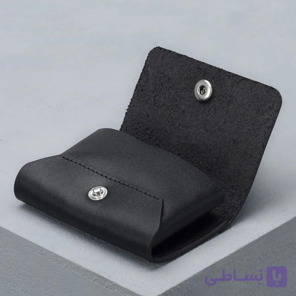 جاکارتی دکمه‌ای چرم طبیعی کد JC-104
