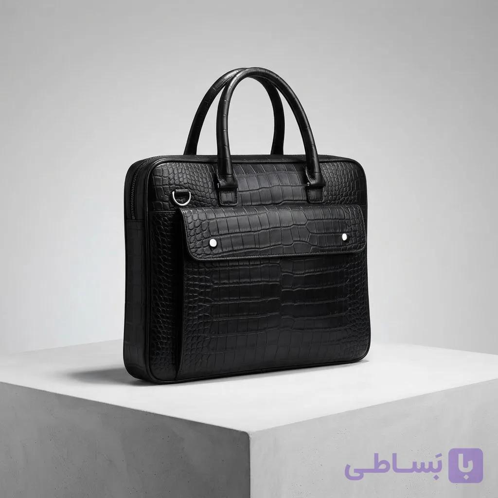 کیف اداری اسپورت چرم کروکدیلی کد KC-105