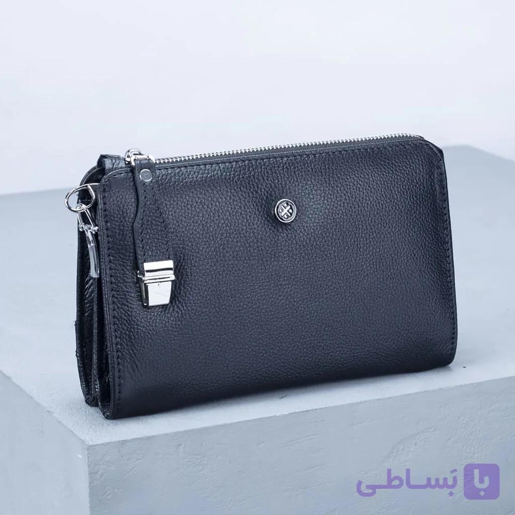 کیف دستی پاسپورتی چرم طبیعی کد KD-113
