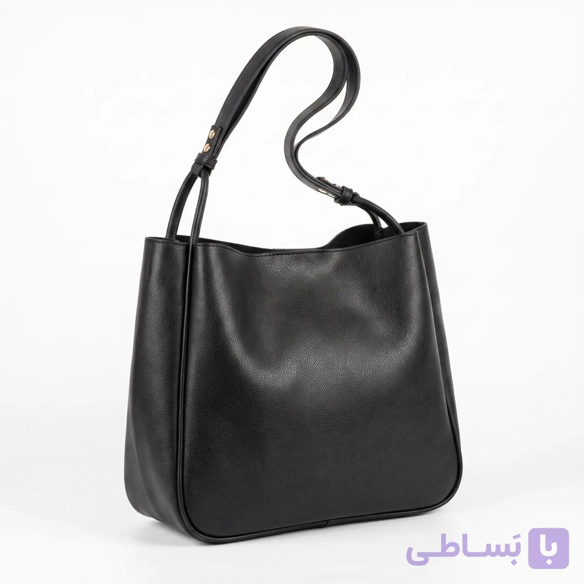 کیف زنانه دور مغزی چرم مصنوعی مدل مانلی — تصویر 1