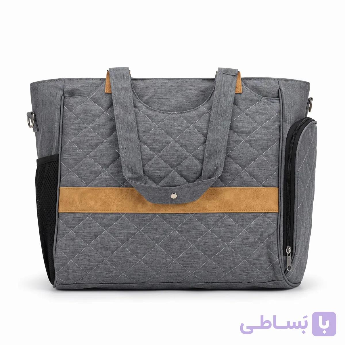 کیف لوازم نوزاد دوشی و دستی مدل آراما پارچه جودون — تصویر 1