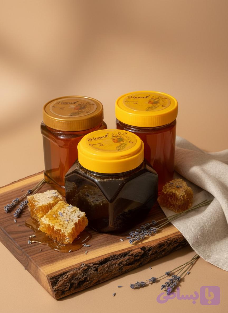عسل ارگانیک هفت اقلیم صادراتی حمرا بدون ناخالصی و مواد افزودنی (یک کیلوگرمی)