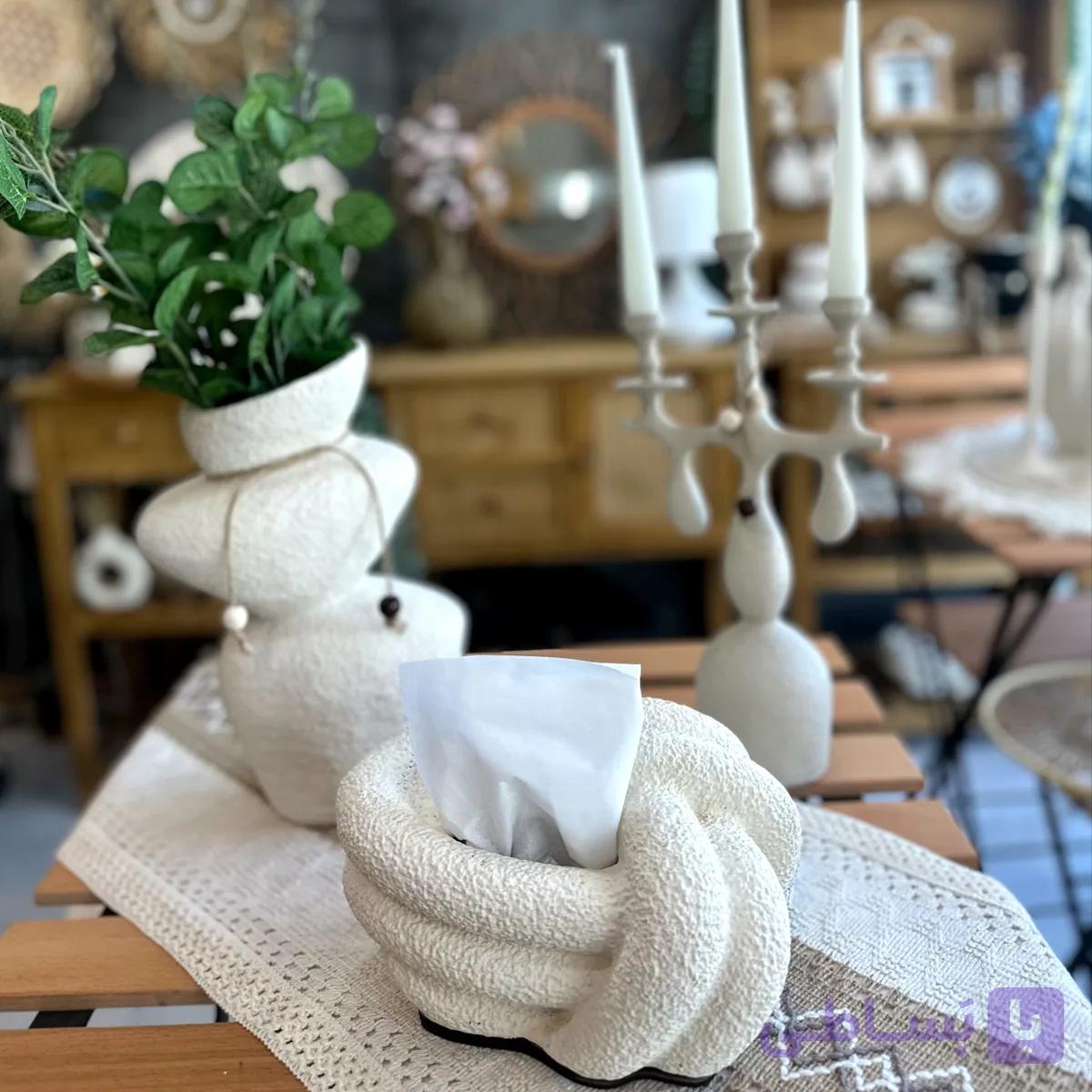 جا دستمال کاغذی مدل گره — تصویر 1
