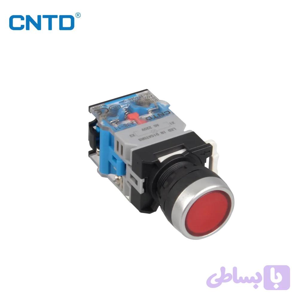 شاسی استپ قرمز چراغ دار طرح فانالLA38-11PND-Q3/RD220V CNTD